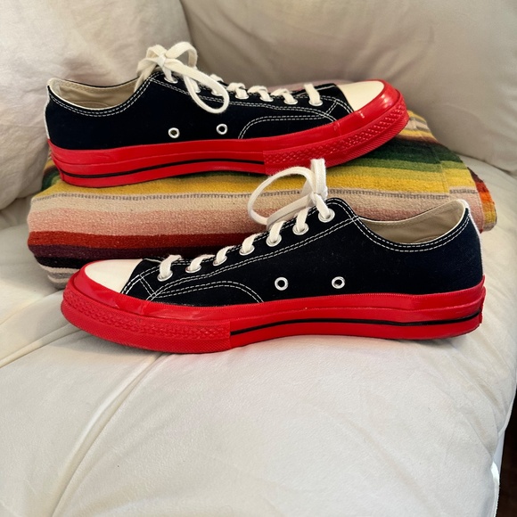 *LIKE NEW* Converse All Star "PLAY" with Comme De Garcons - Picture 2 of 13